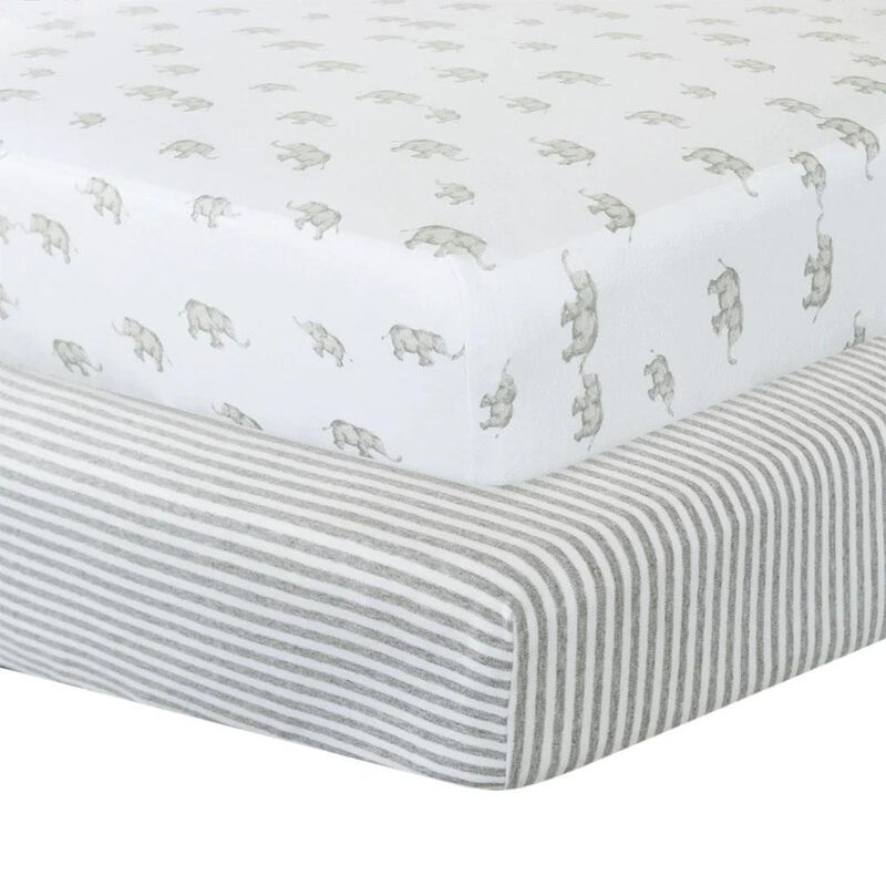 Living Textiles 2-Pack Jersey Cot Fitted Sheet image number 1